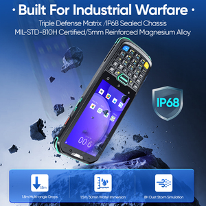 FYJ F9824 Waterproof Protection Android Barcode Scan IP68 Fast Charging Handheld Computer <strong>Keyboard</strong> PDA Data Collector - Product Image 4