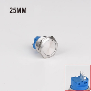 WS2812 RGB illuminato 1 no1nc anello elettronico 24V 25mm LED metallo illuminato interruttore a pulsante IP65 supporta Arduino lampone - Product Image 2