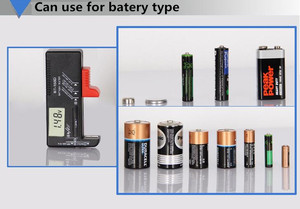 BT168D dijital pil test cihazı LCD AA/C/D/9V/1.5V düğme pil kapasitesi Volt test cihazı - Product Image 5