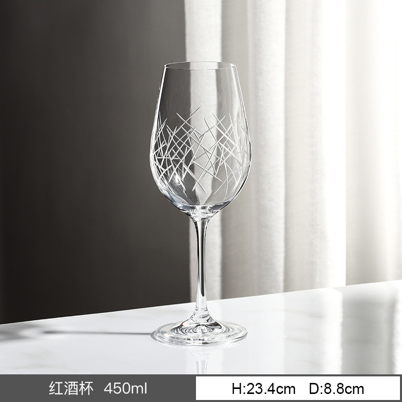 Vera - 450ml Red Wine Glass (Ice Engraving)