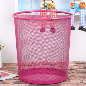 Kağıt sepeti çöp kutusu yuvarlak <span class=keywords><strong>Metal</strong></span> örgü çöp kutuları çöp tenekesi çöp kovası çöp sepeti çöp tenekesi - Product Image 6