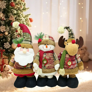 ตุ๊กตาหิมะซานตาคลอสยืดได้ตกแต่งบรรยากาศคริสมาสต์ - Product Image 2