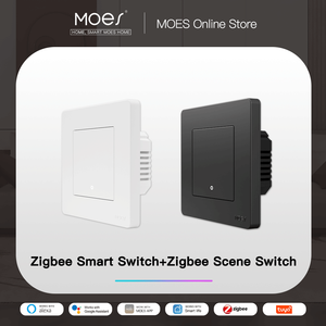 MOES yeni yıldız halka serisi Tuya akıllı ZigBee3.0 basmalı düğme anahtarı gömülü ışık dokunmatik akıllı sahne anahtarı - Product Image 2
