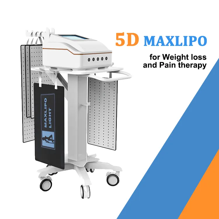 Portátil 5d Maxlipo Cintos 635nm 940nm Celulite Remoção Queimador De Gordura Corpo Emagrecimento Não-Invasivo Dor Terapia Beleza Máquina