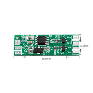 DC12V/24V Interruptor de sensor táctil Módulo de atenuación LED Interruptor de metal táctil de una sola tecla - Product Image 4