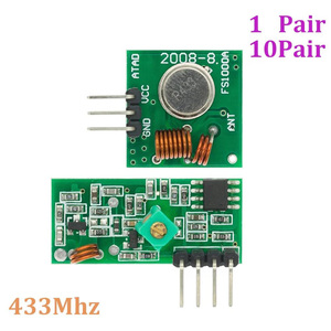 Chiedere 433Mhz RF Wireless modulo trasmettitore e ricevitore Kit 5V DC Raspberry Pi fai da te