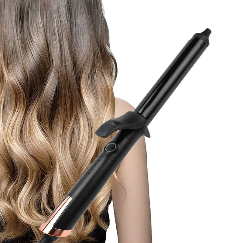 Curling Irons Cerâmicos 360 Graus Swivel Wire 1 Inch/25mm Curling Iron Adequado para Todos os Tipos de Cabelo