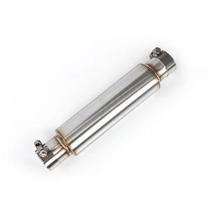 すべての車両モデルに適したローラー付きステンレス鋼排気管共振器、カスタマイズ可能63mm、共振を減らすことができます - Product Image 5