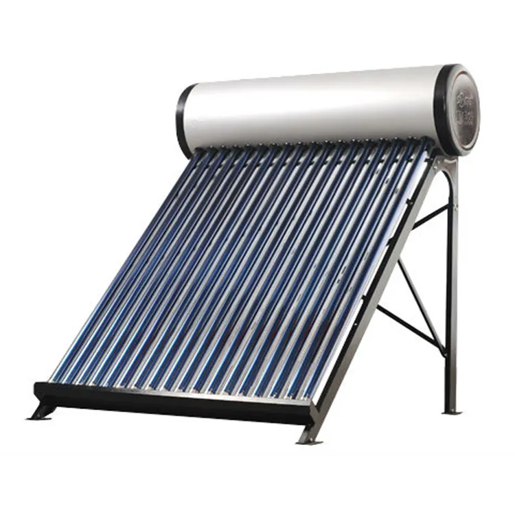 200l Vacuum Evacuated Tube 2024 Hot Selling Professional Manufacture No Pressure Solar Water Heater With Factory Price