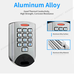Erişim kontrolü için klavye ve ışık/RFID kart fonksiyonu ile Metal kabuk/su geçirmez/NO/NC/COM çıkışı - Product Image 4