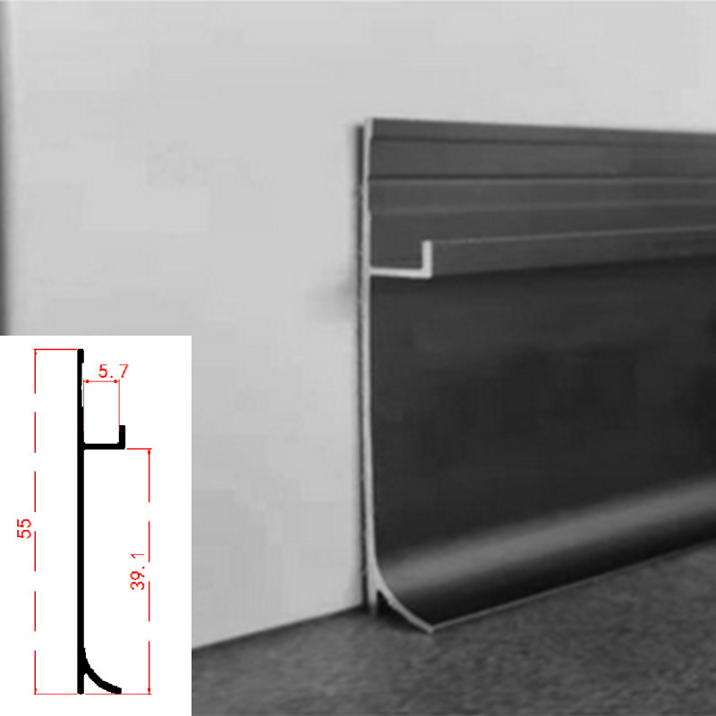 5mm wall panel skirting 7704-brushed antique bronze