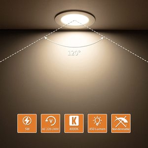 3w 9w <strong>12w</strong> 18w 24w 2.5 Inch <strong>4</strong> Inch Potlights Dimmable Led Downlight Mini Cct Led Recessed Downlight Led Panel <strong>Light</strong> - Product Image 6