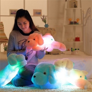 ตุ๊กตาผ้ากำมะหยี่ขนยาวสำหรับลูกสุนัขตัวใหญ่มีไฟ LED ตุ๊กตาสุนัขเรืองแสงน่ารักน่ารักของขวัญวันเกิดและวาเลนไทน์สำหรับเด็กผู้หญิง - Product Image 2