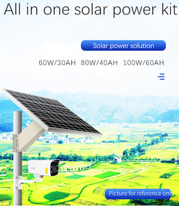 Excelente Temperatura de carga rápida Mono 80W Panel solar PWM controlador turbina eólica batería de litio incorporada Kit Solar - Product Image 6
