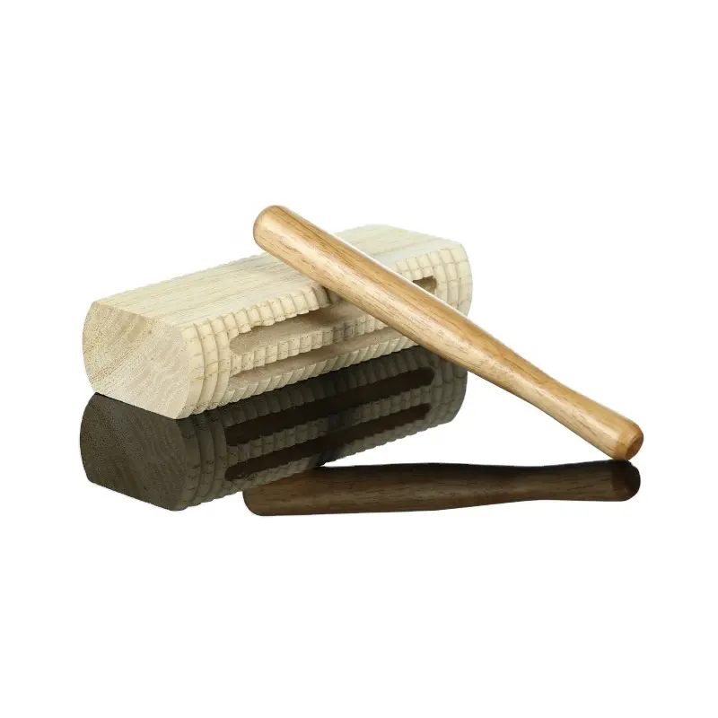 Guiro Melhores produtos para importar para os EUA Instrumentos musicais de percussão G6-6 Cor natural houten kikker guiro