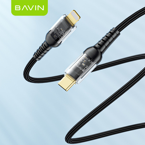 Bavin sıcak satıcılar PD 30W hızlı şarj tel aktarılması kalın telefon şarj kablosu tip-c veri USB kablosu - Product Image 1