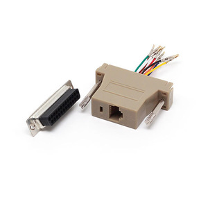D-sub 15引脚<span class=keywords><strong>DB15</strong></span>公到<span class=keywords><strong>Rj45</strong></span>母模块化RS232适配器