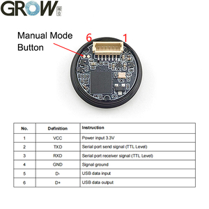 GROW GM910S 2D/1D modulo Scanner di codici a barre per Arduino Android Windows Linux supporto QR Code PDF417 con LED verde/bianco