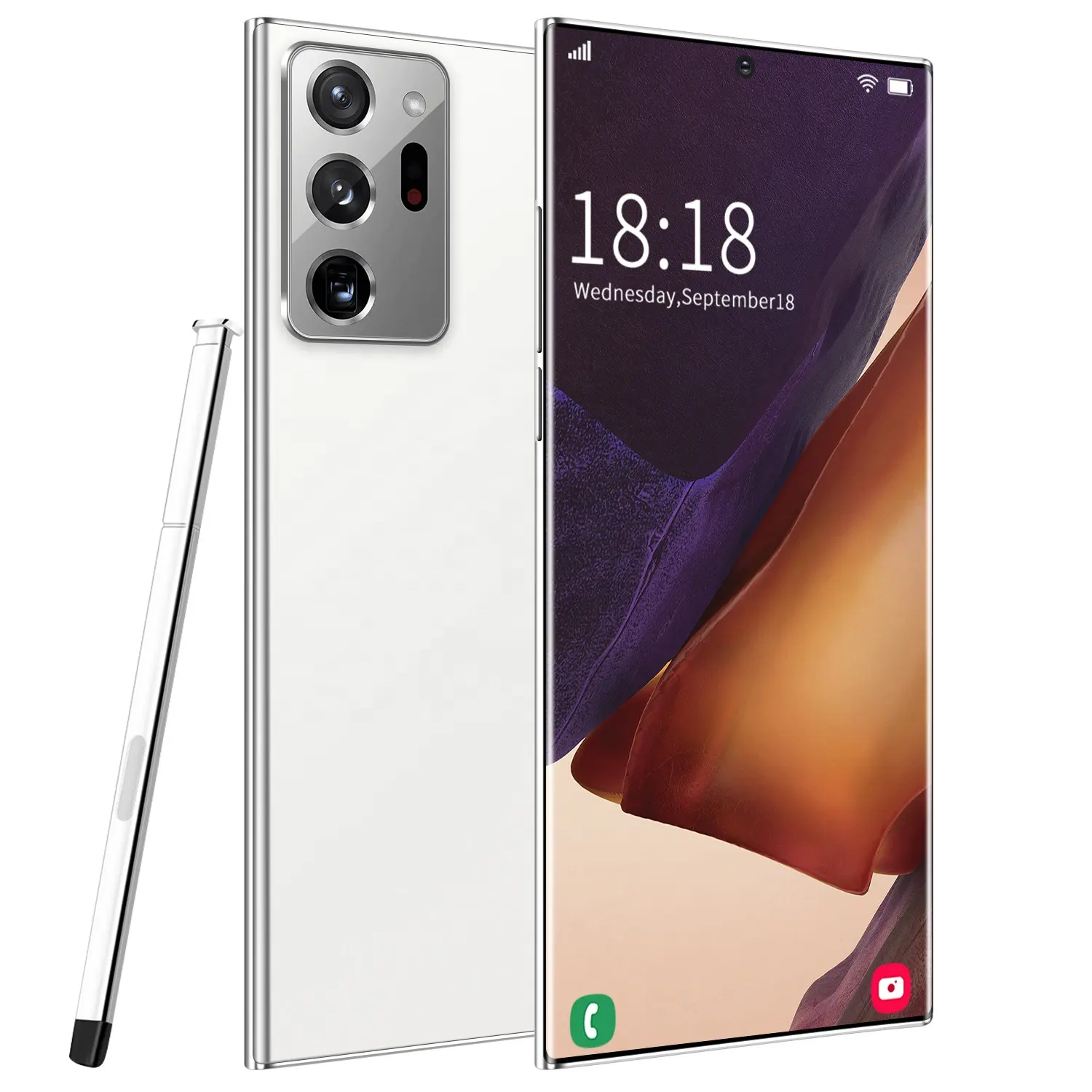 2021 yeni not 20 U + parmak izi kilidini akıllı telefon 6.9 inç HD + 4G cep telefonu akıllı telefonlar touchpen