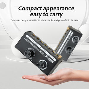 <strong>Audio</strong> Equipment Amplifier Active Speaker <strong>Switch</strong> Box 6 Ch <strong>Audio</strong> signal Switcher L R Stereo Channel Selector 3.5 6.5mm Interface - Product Image 6