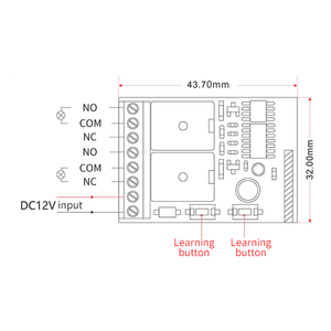 315/433 MHZ Zwei kanal iger drahtloser Controller Sender und Empfänger - Product Image 6
