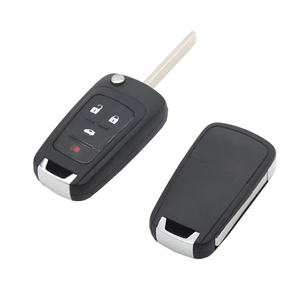เปลือกกุญแจรถพับได้4ปุ่มอัจฉริยะสำหรับควบคุมรถได้ง่าย - Product Image 1