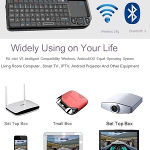 Rii-teclado inalámbrico mini V3 para portátil y tableta, periférico con Touchpad, ergonómico, recargable, 2,4G - Product Image 4