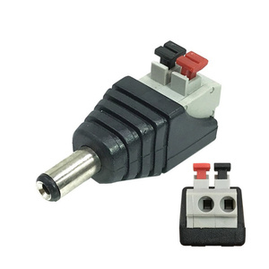 DC Plug <strong>Socket</strong> 5.5*2.1mm Solder-free Dc Male Female Head Terminal Monitoring Power Plug Button-type Dc Head Connector - Product Image 5