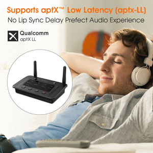 1Mii Bluetooth 5.<strong>2</strong> <strong>Audio</strong> Receiver Transmitter 3 in <strong>1</strong> TX + RX + Bypass Mode 164ft Long Range Low Latency Bluetooth <strong>Adapter</strong> for TV - Product Image 5