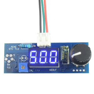 HAKKOT12ハンドルDIYキット用デジタルはんだごてステーション温度コントローラーボード (LED振動スイッチ付き) - Product Image 1