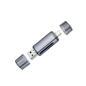 3-in-1 Aluminum Alloy USB C SD <strong>Card</strong> Reader Multi-Function External for Mobile Phone/<strong>Computer</strong>/<strong>Camera</strong> Compatible with TF/SD <strong>Cards</strong> - Product Image 1