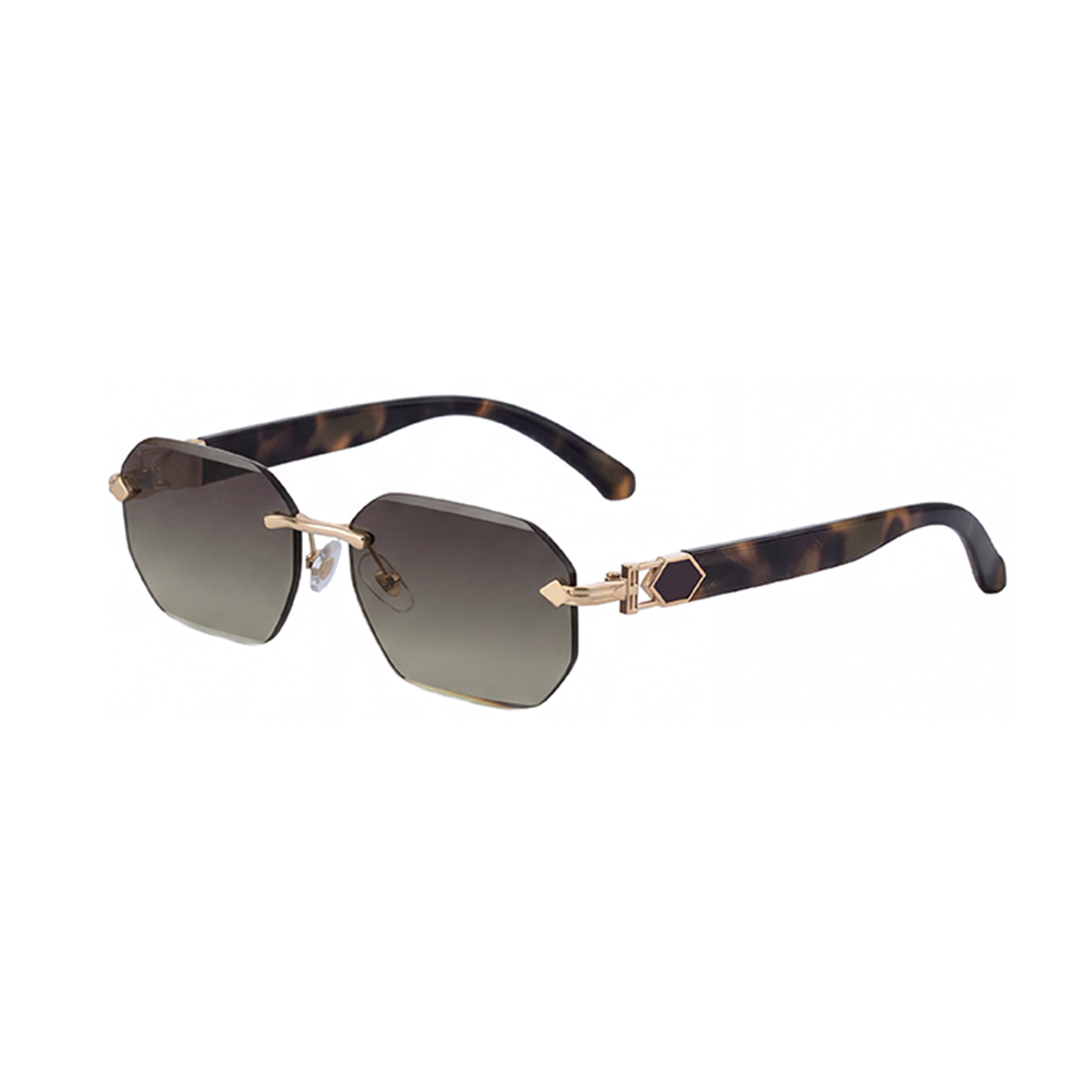 C6 Black Brown Tortoise Gold Brown Gray