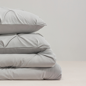 Nữ Hoàng Kích Thước Comforter Set Grey Giường Gentlesoft Pintuck Giường Thiết Lập Tất Cả Các Mùa Comforter Tấm Vỏ Gối Shams Quà Tặng Cho Gia Đình - Product Image 6