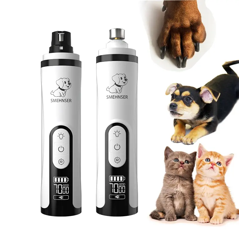 Molinillo de uñas para perros de bajo ruido con logotipo personalizado, herramienta de aseo para mascotas, suministros de productos de aseo