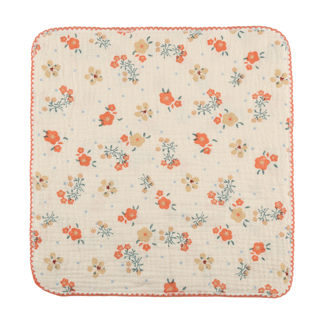 Peach red floral