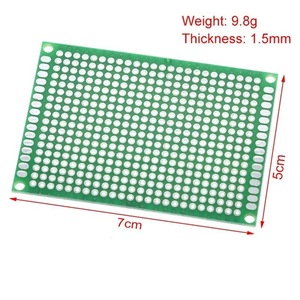 Çift taraflı Tinning kalınlığı 1.5 yüksek kaliteli cam Fiber levha Tinning testi kurulu PCB 2.54 aralık delik kurulu - Product Image 6