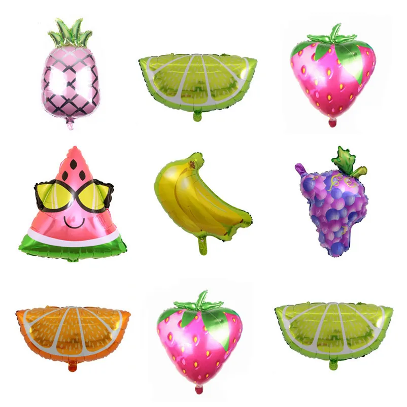 hight quality inflatable lemon orange pineapple fruit balloon watermelon balloons foil strawberry balloon for party decoration