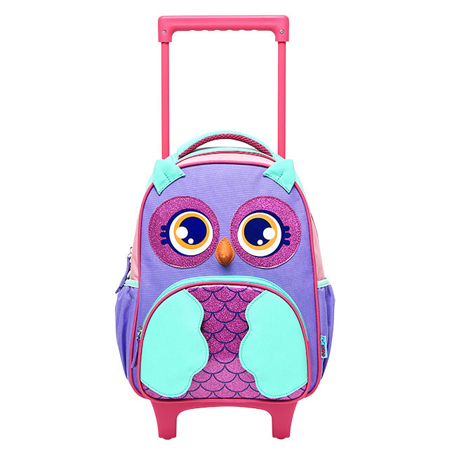 Hibou sac d'école chariot