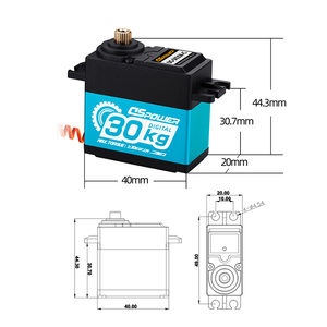 Ds3225 servo 25kg arduino servo metal gear servo digitale per RC Car Boat RC Robot elicottero