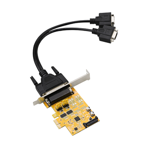 PCIe1X 2 Port RS232 (2S) <strong>PCI</strong> Express DB9 Serial Card With Power <strong>Output</strong> Supplies 5V or 12V Power - Product Image 1