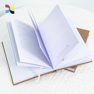 Copri lino Planner quotidiano taccuino cucito legante stampa Offset Art carta Kraft cartone prodotto Premium per organizzazione - Product Image 2