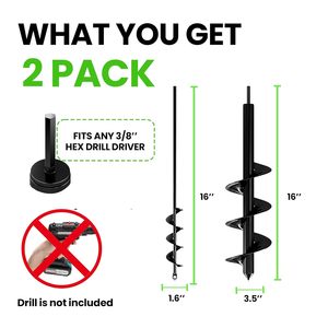 Xách Tay Đất nới lỏng vườn hạt giống trồng cầm tay Trái Đất Auger khoan trồng lỗ máy xúc khoan bit - Product Image 2