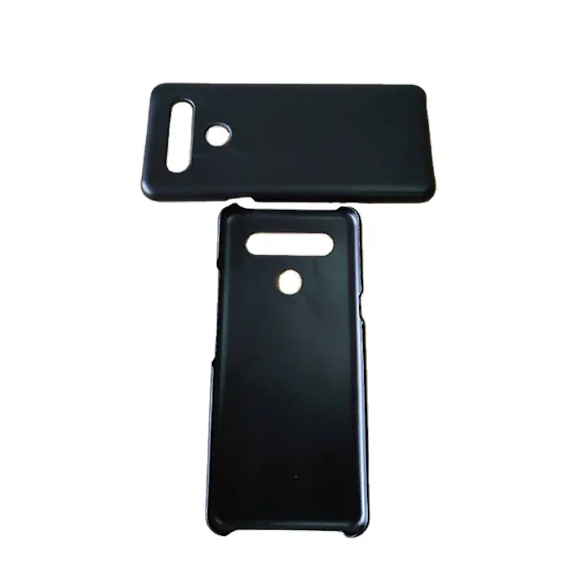 Hot-selling black phone case without grooves accepts customization for LG series single-bottom flat all-PC material phone case