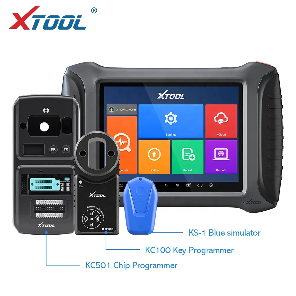 2024 XTOOL X100 PAD3 con KC501 y KC100 OBD2, programador de chips de llave para Benz, lectura de llave infrarroja, escáner de coche ECU ReadWrite