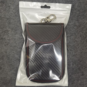 New Carbon Fiber RFID Car Controle Remoto Blindagem Key Pack Sinal de Blindagem Dupla Anti-roubo e Anti-perda Acessórios Do Carro