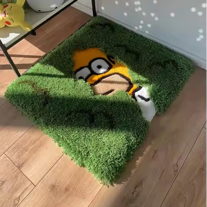 Không Có Moq Fluffy Handmade Tufted Bàn Phím Thảm Tùy Chỉnh Gương Khung Trang Trí Nội Thất Hợp Thời Trang Bàn Máy Tính Mat Mềm Sang Trọng Thảm - Product Image 2