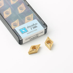 高质量DCMT11T304-HM硬质合金刀片车铣工具，用于钢CVD涂层原始设备制造商可定制 - Product Image 1