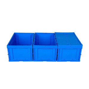 Plástico dobrável dobrável vegetal caixa empilhável documento caixas de armazenamento dobrável grandes recipientes empilhável caixa para brinquedo