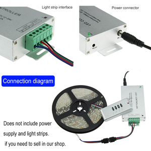 Ручной заводской Rgb светодиодный контроллер света 24A 12V 24V Dc Rf 4Key Пульт дистанционного управления Rgb светодиодные фонари