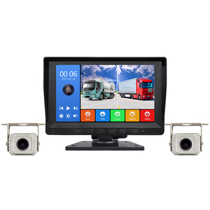 Monitor IPS de 2 entradas de vídeo con resolución de 1080p, sistemas de advertencia inversa de doble lente, Kits de cámara de respaldo para coche para RV Truck Trail - Product Image 1